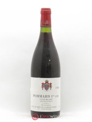 Pommard 1er Cru Clos Blanc Manoir de La Bressandière 1986 - Lot of 1 Bottle