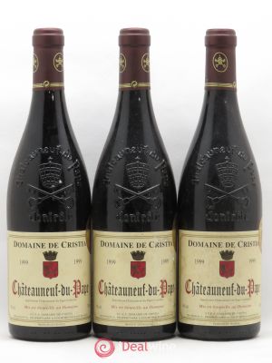 Châteauneuf-du-Pape Domaine de Cristia  1999 - Lot of 3 Bottles