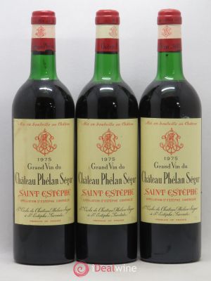Château Phélan Ségur  1975 - Lot of 3 Bottles