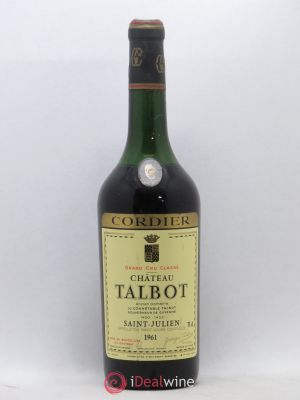 Château Talbot 4ème Grand Cru Classé  1961 - Lot of 1 Bottle