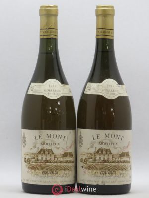 Vouvray Le Mont Moelleux 1ère Trie Huet (Domaine)  1989 - Lot de 2 Bouteilles
