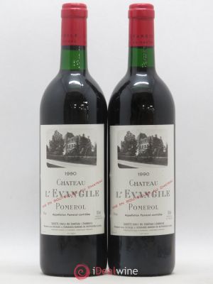 Château l'Évangile  1990 - Lot of 2 Bottles