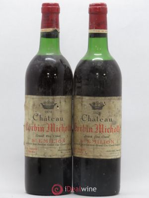 Château Corbin Michotte Grand Cru Classé  1974 - Lot of 2 Bottles