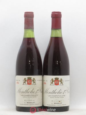 Monthélie 1er Cru Les Champs Fuilllots J.Boigelot 1976 - Lot of 2 Bottles