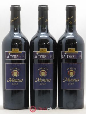 Madiran Château Montus-La Tyre Alain Brumont  2008 - Lot of 3 Bottles