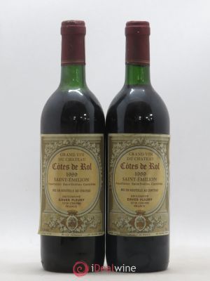 Saint-Émilion Côtes de Rol 1989 - Lot of 2 Bottles