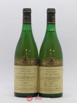 Condrieu Coteau de Vernon Georges Vernay  1981 - Lot of 2 Bottles