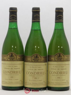 Condrieu Coteau de Vernon Georges Vernay  1981 - Lot of 3 Bottles