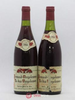 Pernand-Vergelesses Ile des Vergelesses Rollin Père & Fils 1984 - Lot of 2 Bottles