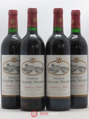 Château Chasse Spleen  1993 - Lot of 4 Bottles