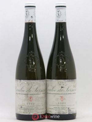 Savennières Clos de la Coulée de Serrant Vignobles de la Coulée de Serrant - Nicolas Joly  2002 - Lot of 2 Bottles