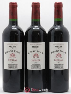 Prélude à Grand Puy Ducasse Second Vin  2015 - Lot of 3 Bottles