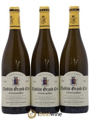 Chablis Grand Cru Grenouilles Jean-Paul & Benoît Droin (Domaine)  2020 - Lot of 3 Bottles