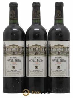 Château Léoville Barton 2ème Grand Cru Classé  1998 - Lot of 3 Bottles