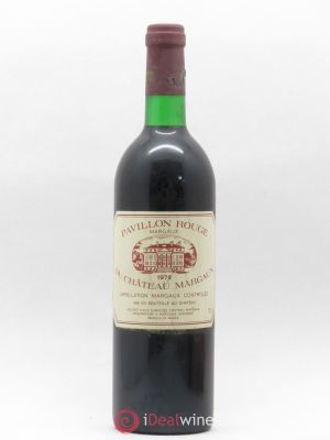 Pavillon Rouge du Château Margaux Second Vin  1979 - Lot of 1 Bottle