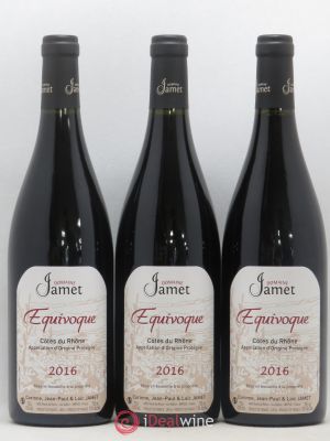 Côtes du Rhône Equivoque Jamet (Domaine)  2016 - Lot de 3 Bouteilles