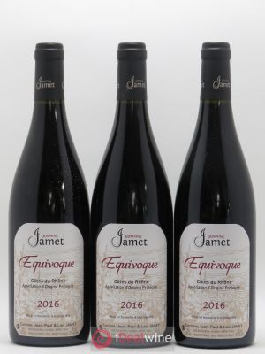 Côtes du Rhône Equivoque Jamet (Domaine)  2016 - Lot de 3 Bouteilles