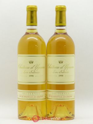 Château d'Yquem 1er Cru Classé Supérieur  1998 - Lot of 2 Bottles