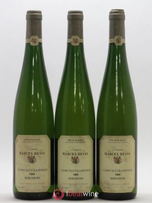 Gewurztraminer Marcel Deiss (Domaine) Bergheim 1995 - Lot of 3 Bottles