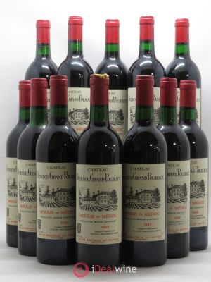 Château Dutruch Grand Poujeaux Cru Bourgeois  1988 - Lot of 12 Bottles