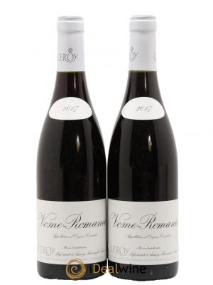Vosne-Romanée Leroy SA  2017 - Lot of 2 Bottles