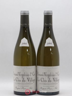 Pernand-Vergelesses 1er Cru Le Clos du Village Rapet Père et Fils 2008 - Lot of 2 Bottles