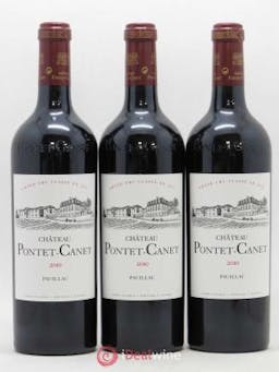 Château Pontet Canet 5ème Grand Cru Classé  2010 - Lot of 3 Bottles