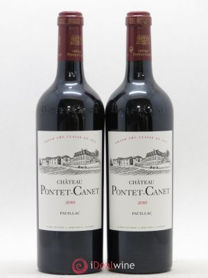 Château Pontet Canet 5ème Grand Cru Classé  2010 - Lot of 2 Bottles