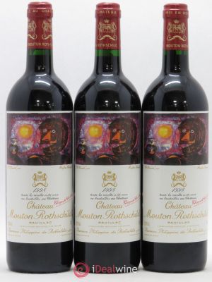 Château Mouton Rothschild 1er Grand Cru Classé  1998 - Lot of 3 Bottles