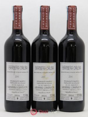 Italie Barbera Giovanni Canonica 2016 - Lot of 3 Bottles