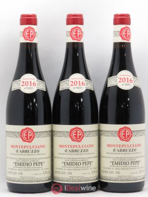 Montepulciano d'Abruzzo DOC Emidio Pepe  2016 - Lot of 3 Bottles