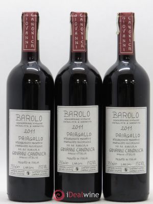 Barolo DOCG Paiagallo Giovanni Canonica 2011 - Lot of 3 Bottles