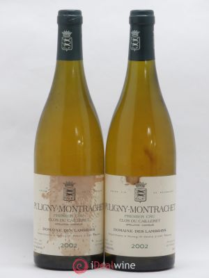 Puligny-Montrachet 1er Cru Clos du Cailleret Domaine des Lambrays  2002 - Lot of 2 Bottles