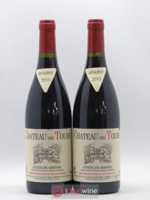 Côtes du Rhône Château des Tours E.Reynaud  2010 - Lot of 2 Bottles