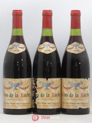 Clos de la Roche Grand Cru Jaques Gericot-Gauthier 1978 - Lot of 3 Bottles