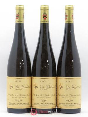Pinot Gris Clos Windsbuhl Séléction de Grains Nobles Zind-Humbrecht (Domaine)  2010 - Lot of 3 Bottles