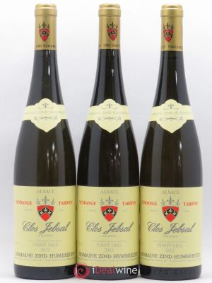 Pinot Gris Clos Jebsal Zind-Humbrecht (Domaine)  2012 - Lot of 3 Bottles