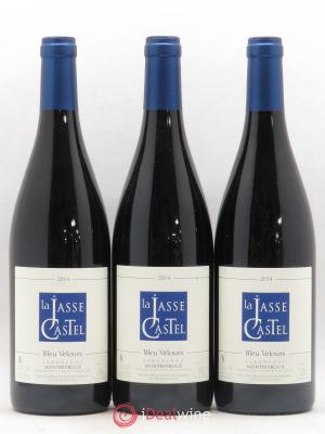 Languedoc Montpeyroux Bleu Velours La Jasse Castel 2014 - Lot of 3 Bottles