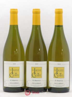 IGP Pays d'Hérault (Vin de Pays de l'Hérault) El Abanico La Jasse Castel 2015 - Lot of 3 Bottles