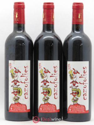 Vin de France Cazofolies Combes de Cazo 2014 - Lot of 3 Bottles