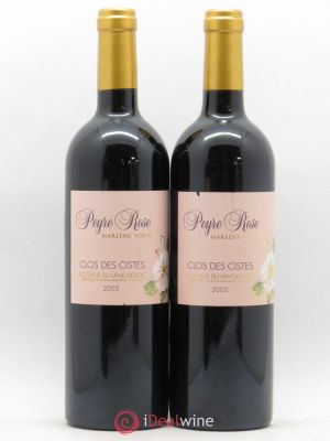 Vin de France (anciennement Coteaux du Languedoc) Domaine Peyre Rose Clos des Cistes Marlène Soria  2005 - Lot de 2 Bouteilles