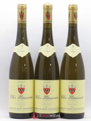 Riesling Clos Hauserer Zind-Humbrecht (Domaine)  2014 - Lot of 3 Bottles
