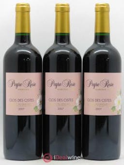Vin de France (anciennement Coteaux du Languedoc) Domaine Peyre Rose Clos des Cistes Marlène Soria  2007 - Lot de 3 Bouteilles
