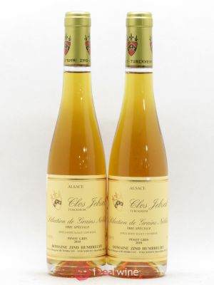 Pinot Gris Clos Jebsal Séléction de Grains Nobles Trie Spéciale Zind-Humbrecht (Domaine)  2010 - Lot de 2 Demi-bouteilles
