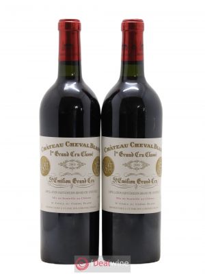 Château Cheval Blanc 1er Grand Cru Classé A  2001 - Lot de 2 Bouteilles