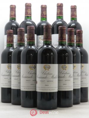 Château Sociando Mallet  2001 - Lot of 12 Bottles
