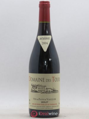 IGP Pays du Vaucluse (Vin de Pays du Vaucluse) Domaine des Tours Merlot Domaine des Tours E.Reynaud  2004 - Lot of 1 Bottle