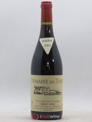 IGP Pays du Vaucluse (Vin de Pays du Vaucluse) Domaine des Tours Merlot-Syrah Domaine des Tours E.Reynaud  2004 - Lot de 1 Bouteille