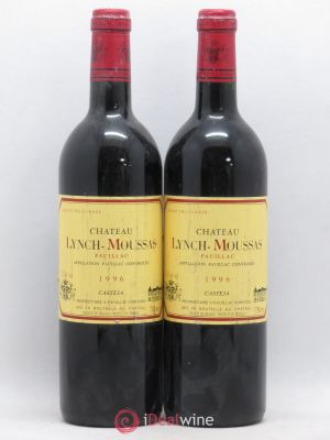 Château Lynch Moussas 5ème Grand Cru Classé  1996 - Lot of 2 Bottles