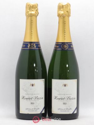 Champagne Henriet Bazin Brut Premier cru   - Lot of 2 Bottles